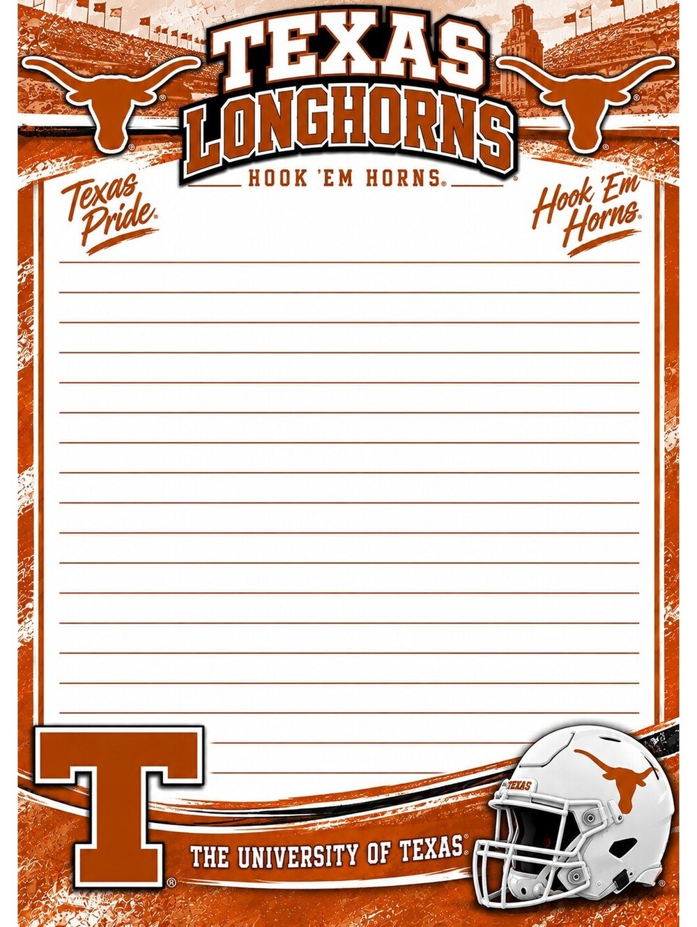 Texas Longhorn Notepad – 5x7 Set of 2